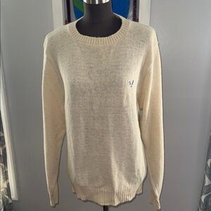 Flying Scotsman Vintage Embroidered Wool Sweater SZ Medium